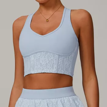Breathable Shockproof Padded Sports Bra: Secure Comfort